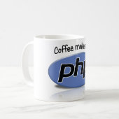 コーヒーは私にphpを作ります コーヒーマグカップ (正面左)