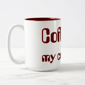 コーヒーは私のお茶です! ツートーンマグカップ