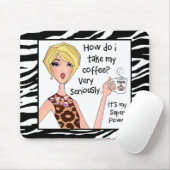 コーヒーは私のすごい力だ! マウスパッド (マウス)