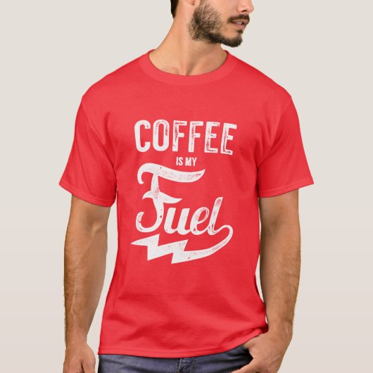 コーヒーは私のエネルギー源 Tシャツ (正面)
