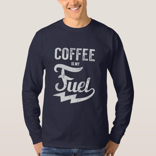 コーヒーは私のエネルギー源 Tシャツ (正面)