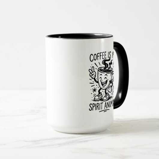 コーヒーは私のスピリットアニマルプレミアムマグカップ マグカップ (正面右)