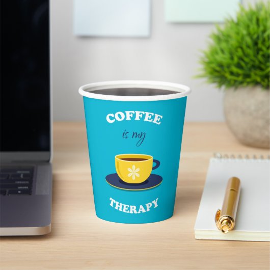 コーヒーは私のセラピー紙カップ 紙コップ (インサイチュ)