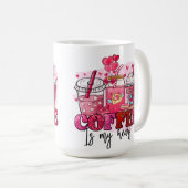コーヒーは私のハートの日 コーヒーマグカップ (正面右)