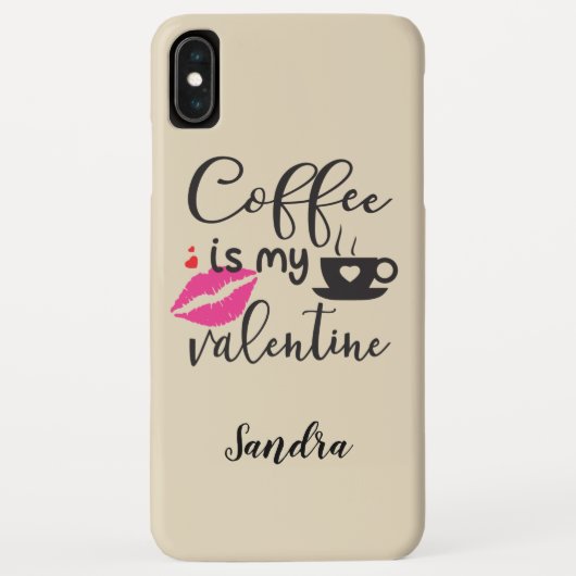 コーヒーは私のバレンタインの女性 Case-Mate iPhoneケース (裏面)