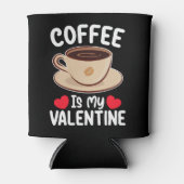 コーヒーは私のバレンタインデーおもしろいカフェイン 缶クーラー (正面)