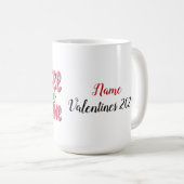 コーヒーは私のバレンタインデーコーヒーマグ コーヒーマグカップ (正面右)