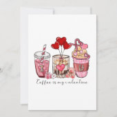 コーヒーは私のバレンタイン 招待状 (正面)