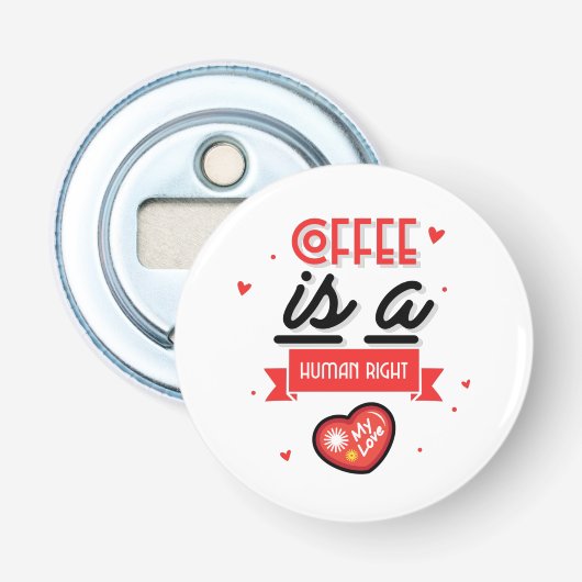 コーヒーは私のバレンタイン 栓抜き (正面)