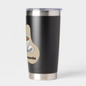 コーヒーは私のパパお気に入りの 保温保冷タンブラー (左面)