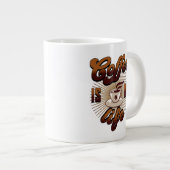 コーヒーは私のライフ ジャンボコーヒーマグカップ (正面右)