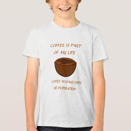 コーヒーは私の人生の一部だ トライブレンドTシャツ (正面)