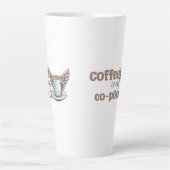コーヒーは私の共同パイロット カフェラテマグ (正面)