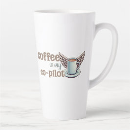 コーヒーは私の共同パイロット カフェラテマグ