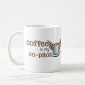 コーヒーは私の共同パイロット コーヒーマグカップ (左)