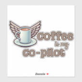 コーヒーは私の共同パイロット シール (シート)