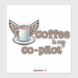 コーヒーは私の共同パイロット シール