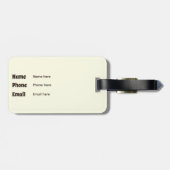 コーヒーは私の共同パイロット ラゲッジタグ (裏面横)