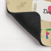 コーヒーは私の友人 マウスパッド (コーナー)