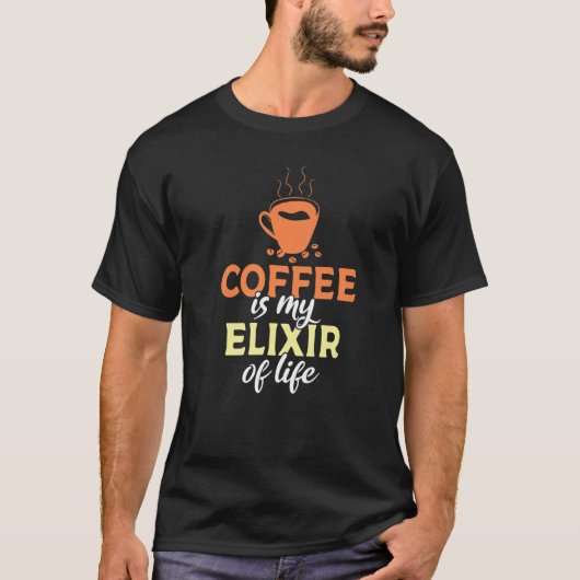 コーヒーは私の命のコーヒーの秘訣 Tシャツ (正面)