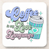 コーヒーは私の好きな言葉だ コースター (正面)