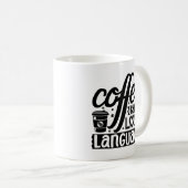 コーヒーは私の好きな言葉だ コーヒーマグカップ (正面右)