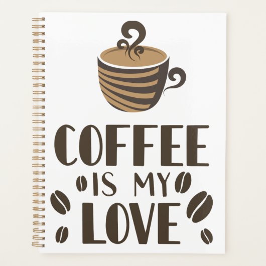 コーヒーは私の好きな言葉だ プランナー手帳 (正面)