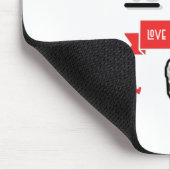 コーヒーは私の好きな言葉だ マウスパッド (コーナー)