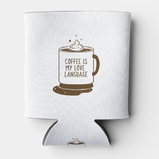コーヒーは私の好きな言葉だ 缶クーラー (正面)