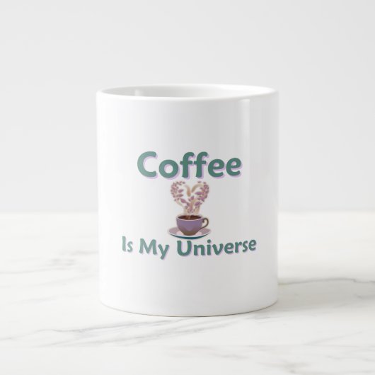 コーヒーは私の宇宙 ジャンボコーヒーマグカップ (正面)