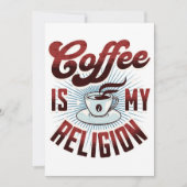 コーヒーは私の宗教であるおもしろい- シーズンカード (正面)