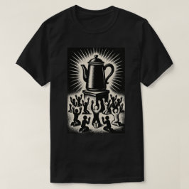 コーヒーは私の宗教 – コーヒーを崇拝せよ Tシャツ