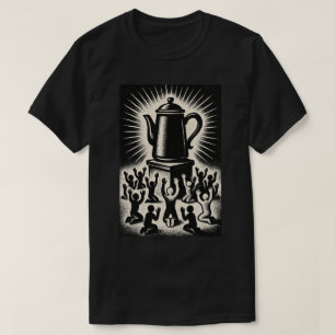 コーヒーは私の宗教 – コーヒーを崇拝せよ Tシャツ