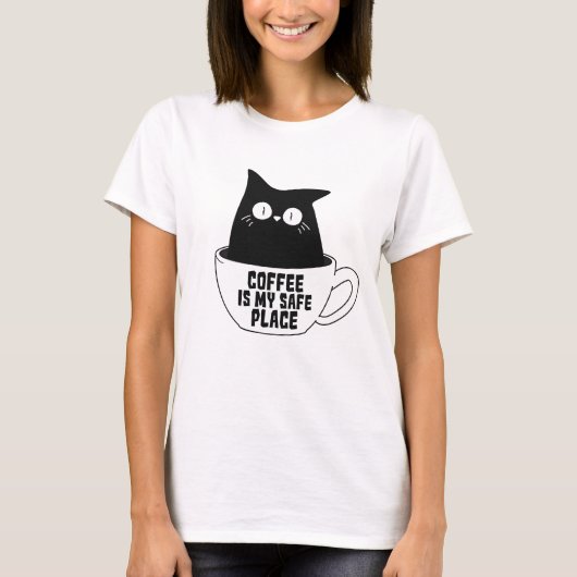 コーヒーは私の居場所 Tシャツ (正面)