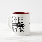 コーヒーは私の心だ ツートーンマグカップ (正面左)