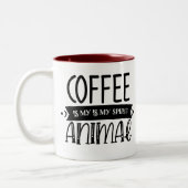 コーヒーは私の心だ ツートーンマグカップ (左)
