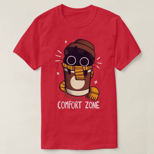 コーヒーは私の心地よい Tシャツ (デザイン正面)