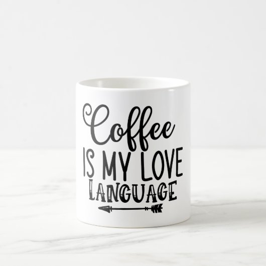 コーヒーは私の恋愛言語 コーヒーマグカップ (中央)