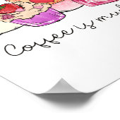 コーヒーは私の愛の言葉である ポスター (角)