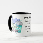 コーヒーは私の愛の言葉のカスタム マグカップ (正面左)