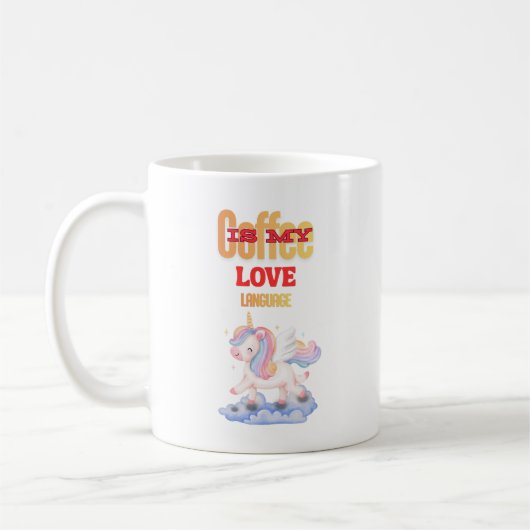 コーヒーは私の愛の言葉 コーヒーマグカップ (左)