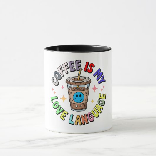コーヒーは私の愛の言葉 マグカップ (中央)
