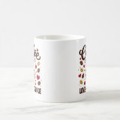 コーヒーは私の愛の言語 面白い コーヒー好き コーヒーマグカップ (中央)