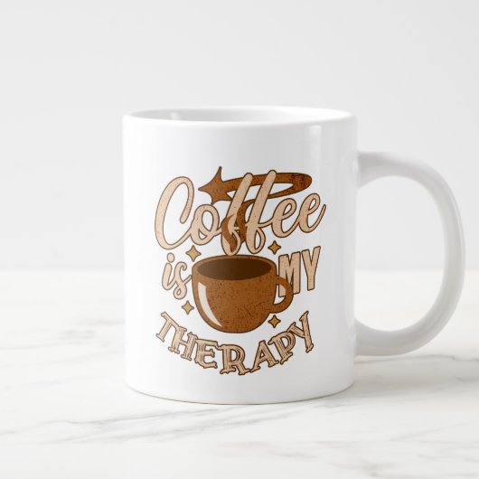 コーヒーは私の癒し ジャンボコーヒーマグカップ (右)