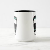 コーヒーは私の精神の動物のおもしろい引用文ミントジョーク マグカップ (中央)