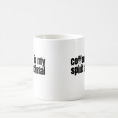 コーヒーは私の精神動物です コーヒーマグカップ (中央)