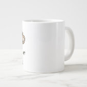 コーヒーは私の精神動物のおもしろマグカップ ジャンボコーヒーマグカップ (正面右)