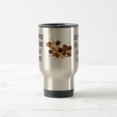 コーヒーは私の精神動物 面白い カフェイン好き トラベルマグ (中央)