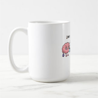 コーヒーは私の脳力 面白い かわいい 疲れた脳 コーヒーマグカップ