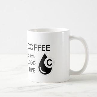 コーヒーは私の血液型です コーヒーマグカップ